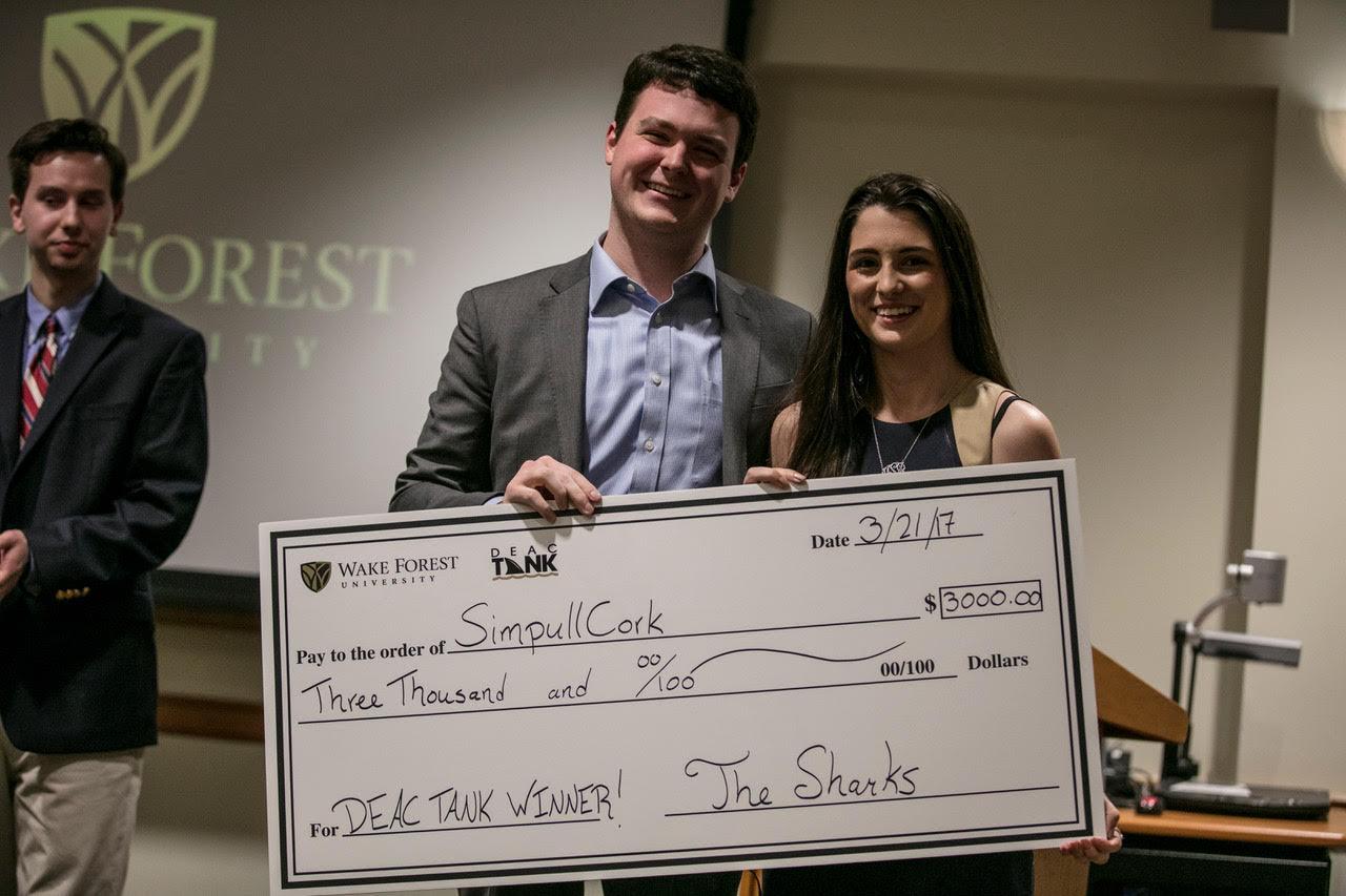 Student ventures compete in “Deac Tank”
