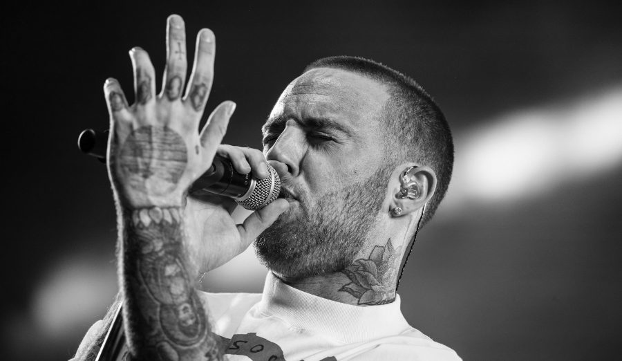 Malcolm James McCormick, AKA Mac Miller, onstage at the Coachella Music and Arts Festival in Indio, Calif., on April 14, 2017. Miller was found dead inside his LA home Friday, Sept. 7, 2018.(Brian van der Brug/Los Angeles Times/TNS)