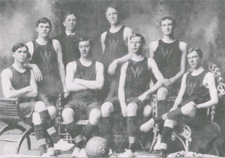 1906: Wake Forest plays its first basketball game, defeating Trinity College (now Duke).