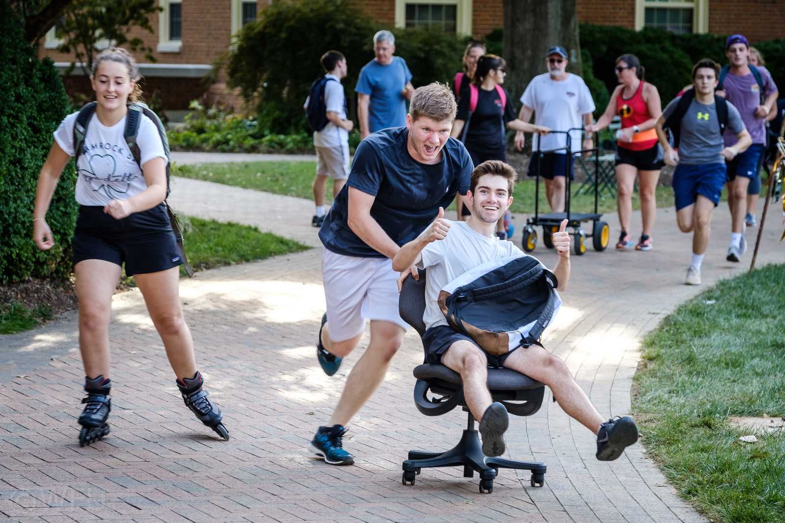 Hit the Bricks is an annual tradition at Wake Forest, raising money for cancer research.
