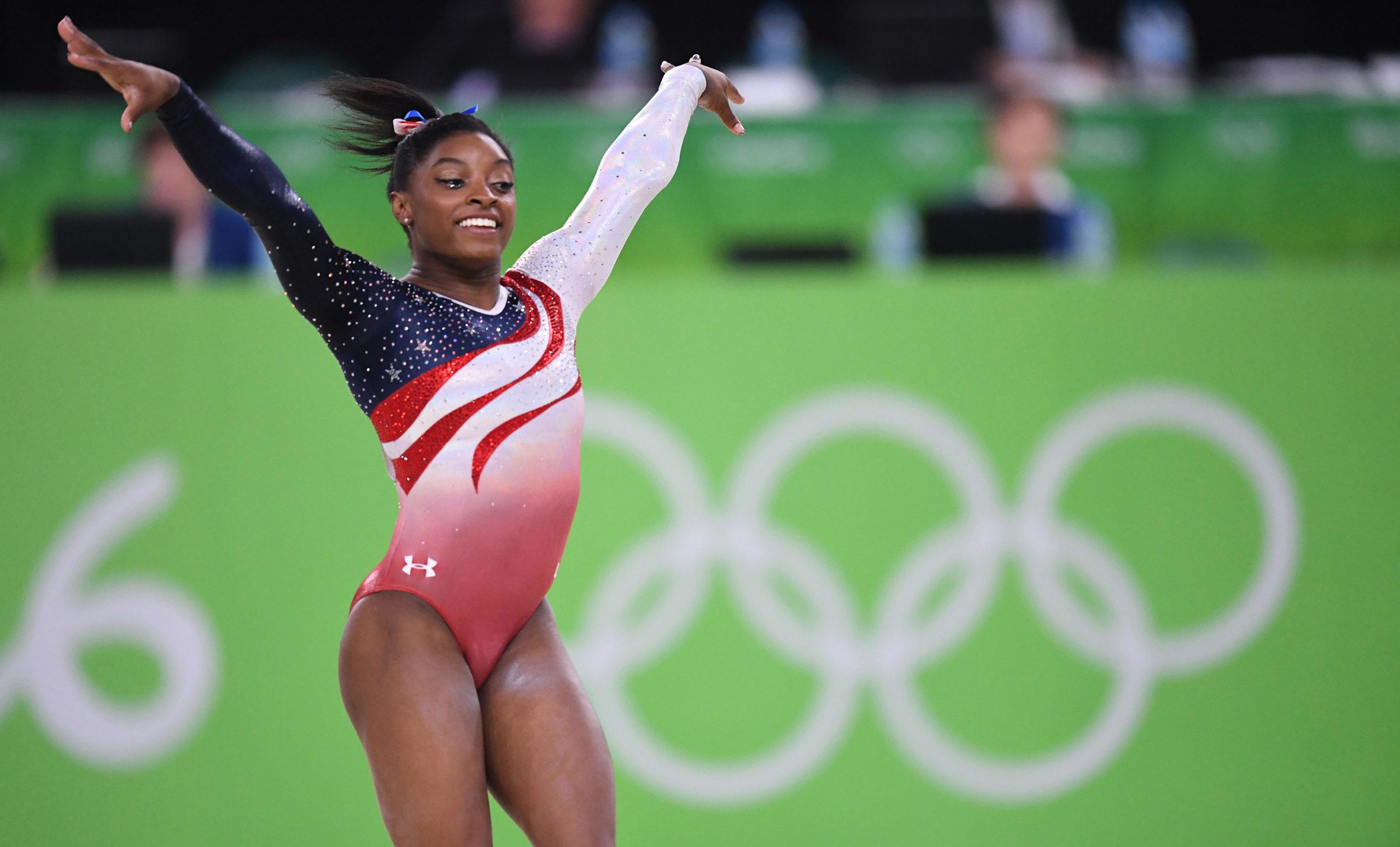 Olympic champion Simone Biles has not directly addressed her brothers arrest on social media. (Mark Reis/Colorado Springs Gazette/TNS)