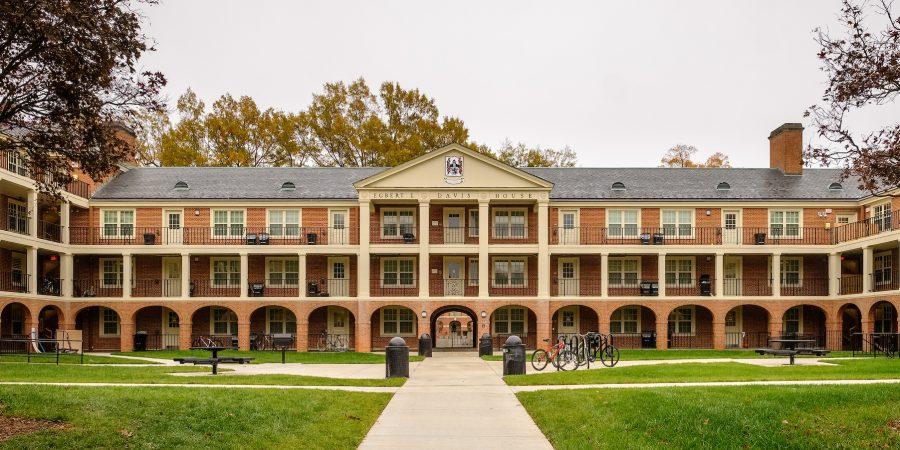 Davis Residence Hall on the campus of Wake Forest University, Sunday, November 5, 2017.