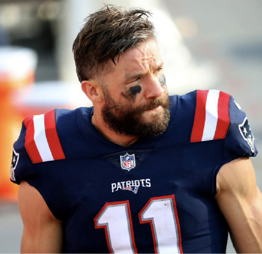 Edelman+was+the+game+MVP+when+the+Patriots+won+Super+Bowl+XLIII+against+the+Los+Angeles+Rams.+He+caught+10+passes+for+141+yards.