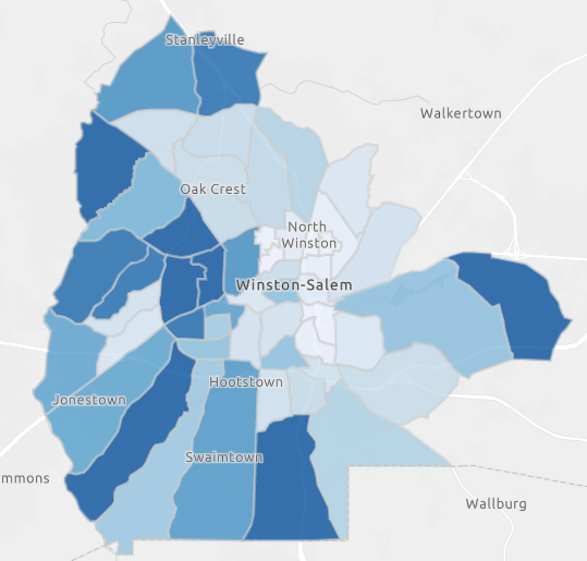 Among the projects at the conference will be an analysis of food availability in Winston-Salem and its surroundings, presented by Dylan Tynes and Ashley Peake.