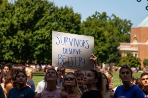 A protest on Aug. 28, 2021 led to increased conversations around sexual violence on campus.