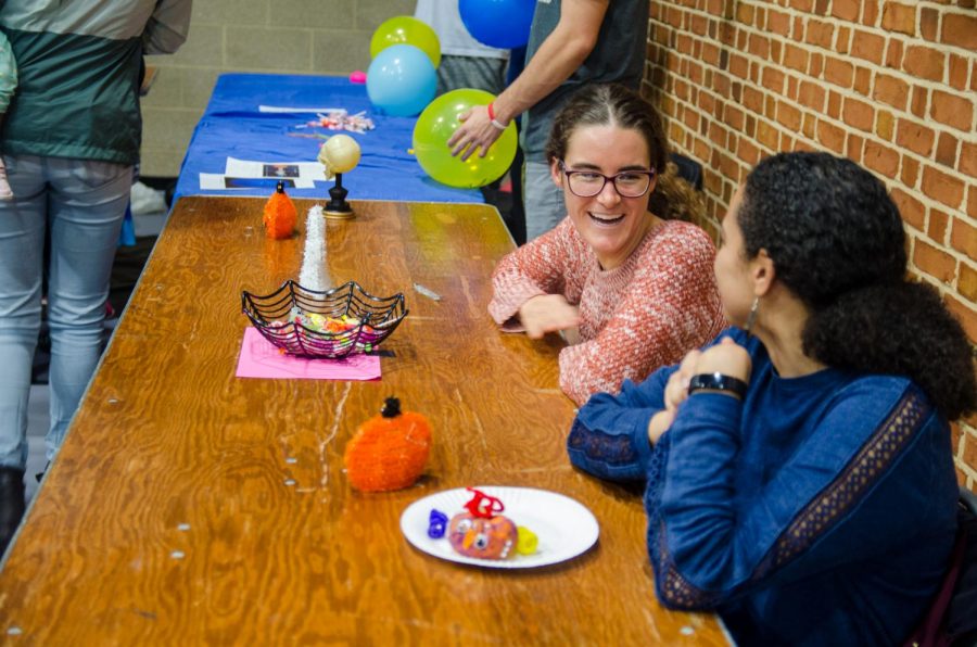 Wake Forest students welcome children from the wider Winston-Salem community to campus in 2019 for Project Pumpkin.