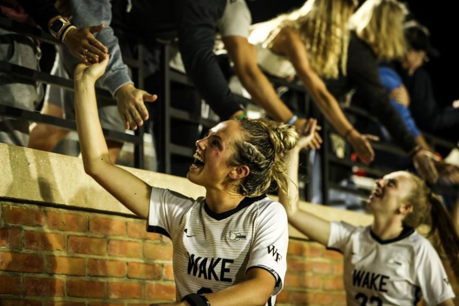 Wake Forest had two key ACC wins last week. A goal from Giovanna DeMarco against NC State on Oct. 21 lifted the team to a 1-0 win.