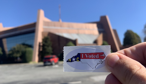 A voting location at the First Assembly Church makes early voting easily accessible to Wake Forest students.