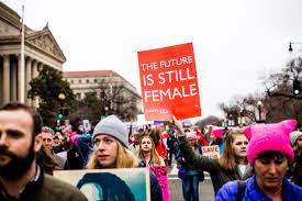 Feminism is  still alive, as demonstrated in womens marches around the world.