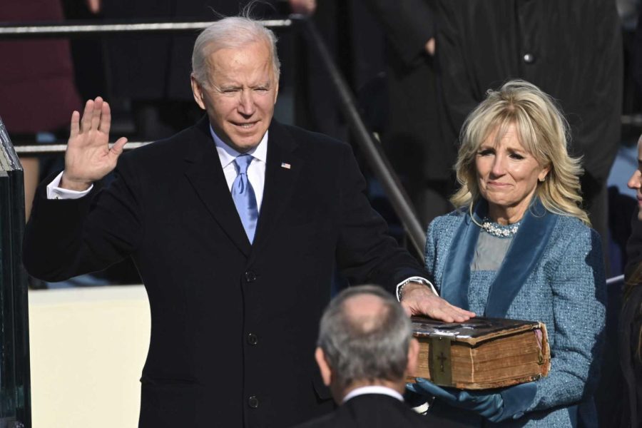 Joe Biden is sworn in as the 46th President of the United States.