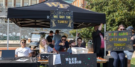 Wake Radio showcases at the 2017 Fall Involvement Fair.