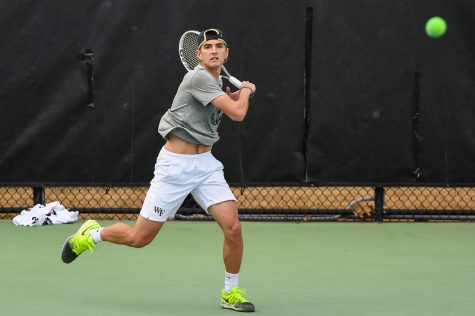 Moroni and the rest of the tennis team
travel to play South Carolina on Thursday.