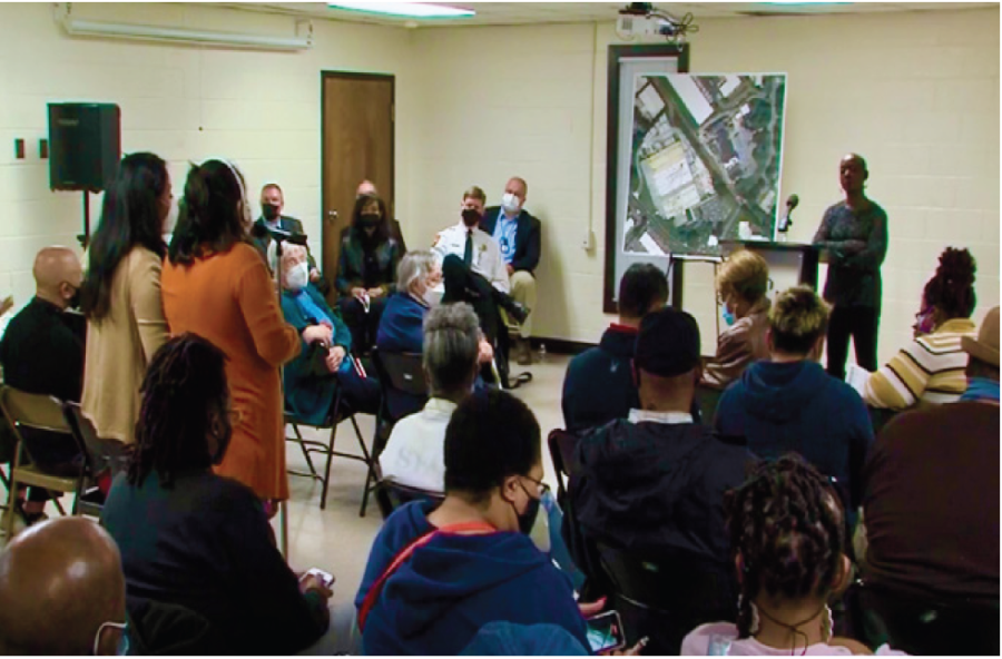 Winston-Salem residents voice their concerns at a City Hall meeting regarding health, financial, and environmental issues in the aftermath of the Weaver fire. According to the Winston-Salem Journal, 81%-85% of residents near the blaze were people of color.