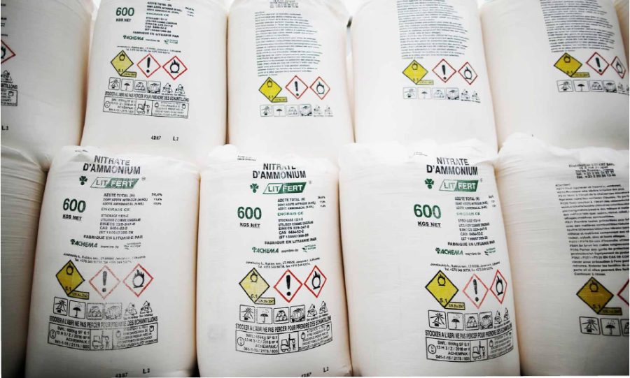 Despite government warnings about health, safety and environmental hazards,
the synthetic fertilizer ammonium nitrate is still widely used in the U.S.