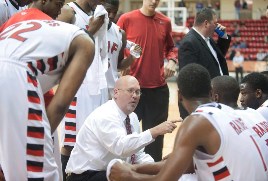 Steve Forbes coaches his team at Northwest Florida State.