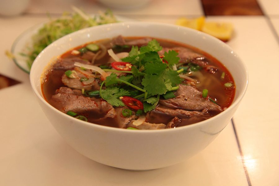 Bun Bo Hue is known for its spicy flavors.