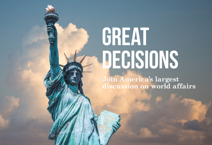 Great+Decisions+is+a+forum+in+which+speakers+discuss+policy.