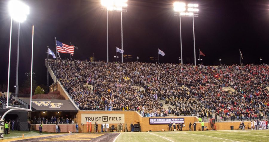 The nearly 90% of undergraduate students who attended a Wake Forest football game against NC State is the highest in program history.