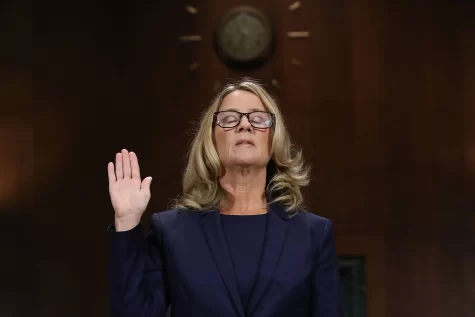 Christine Blasey Ford, who accused then-nominee Brett Kavanaugh of sexual assault, testifies before the Senate Judiciary Committee.