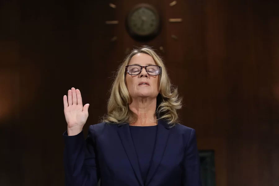 Christine+Blasey+Ford%2C+who+accused+then-nominee+Brett+Kavanaugh+of+sexual+assault%2C+testifies+before+the+Senate+Judiciary+Committee.