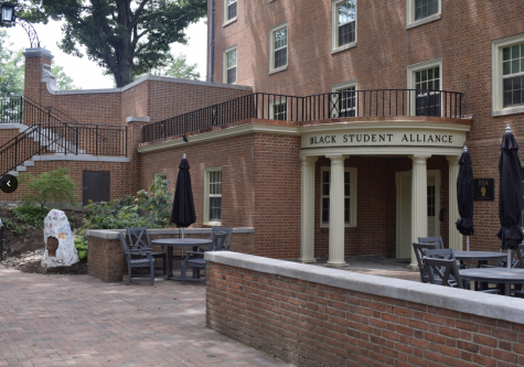 A photograph of the exterior of the Black Student Alliance lounge.