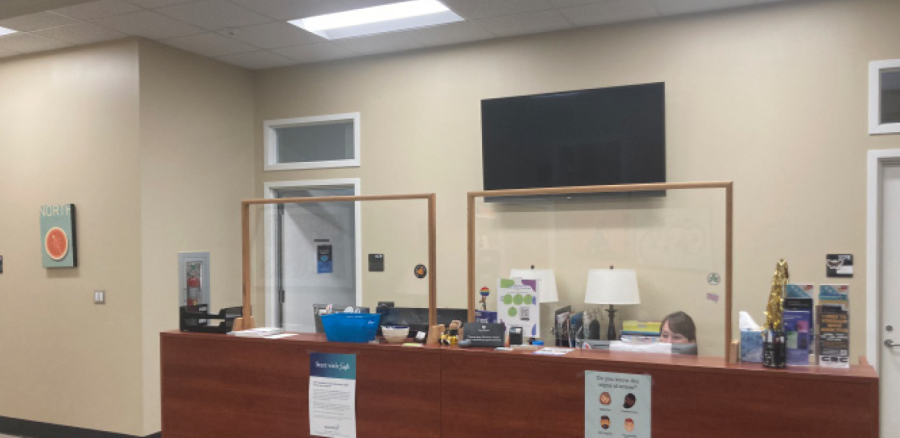 A photo of the front desk of the UCC