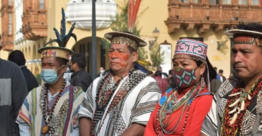 Indigenous leaders prepare to meet with current Peruvian President Pedro Castillo. One of their major concerns is representation in climate change issues.