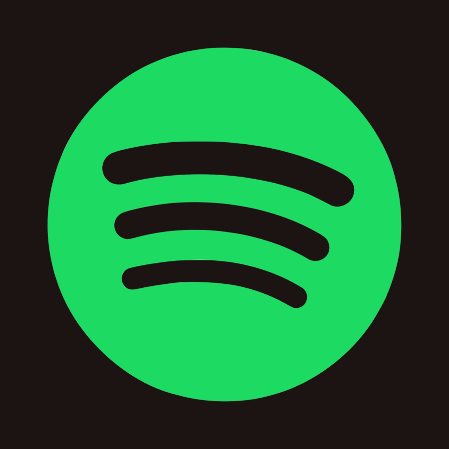 The Spotify logo against a black background.