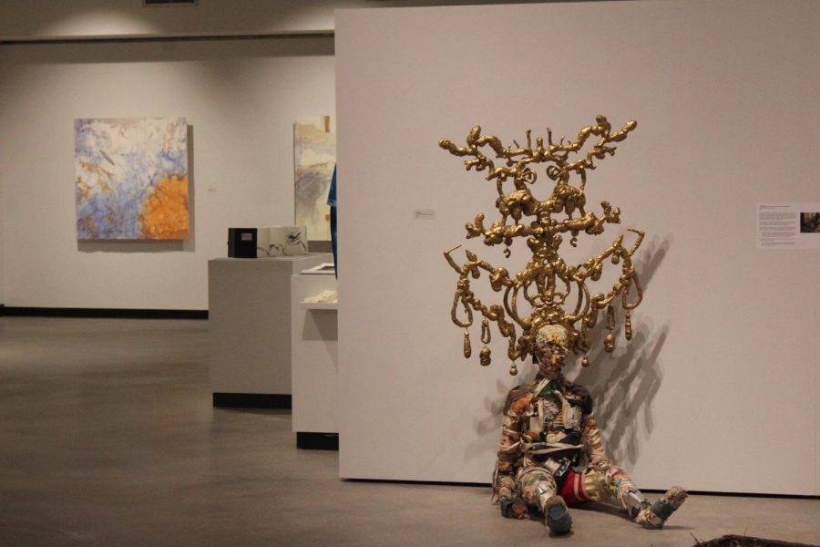 Faculty art will be on display in the Hanes Gallery until Dec. 9.