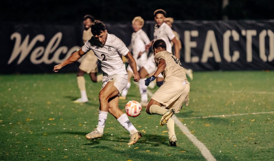 Wake Forest and Wofford battle for control of the ball during a 3-0 home win for the Demon Deacons.
