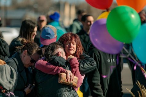 Mourners gather in Colorado Springs to mourn the victims of the Club Q shooting.