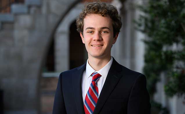 Feldman, a senior Stamps Scholar, wants to work with the U.S. government for his career.