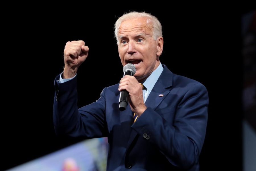 Joe+Biden+speaks+at+a+2019+rally.
