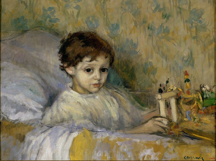 A+1903+painting+depicts+a+Victorian+child.