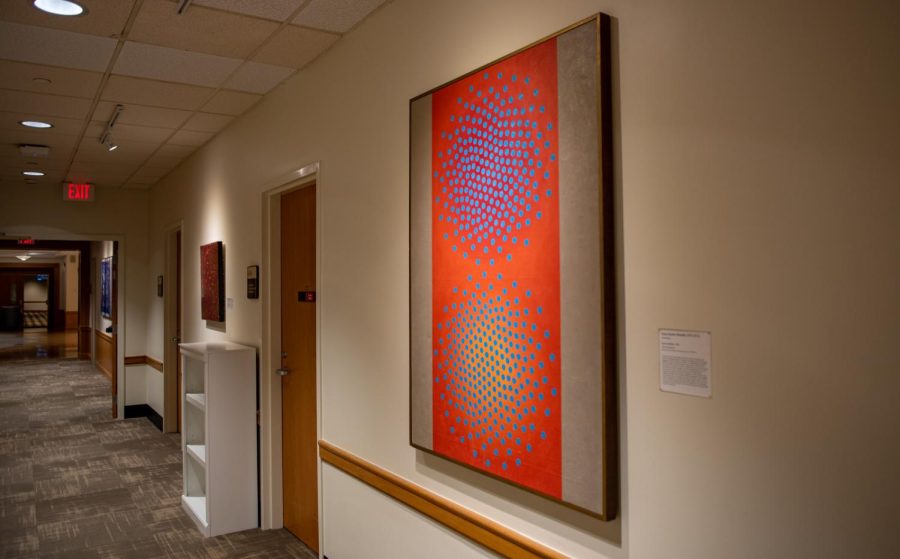 According to University Art Curator Dr. Jennifer Finkel, it is difficult to teach from artwork in the Reece Collection because it is hung in often-busy hallways.