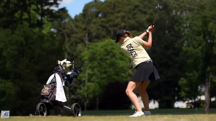 Wake Forest womens golf competes in the ACC Championship.