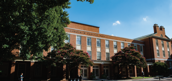 Tribble Hall is the home of various humanities departments, including English, history, creative writing, and education. 
