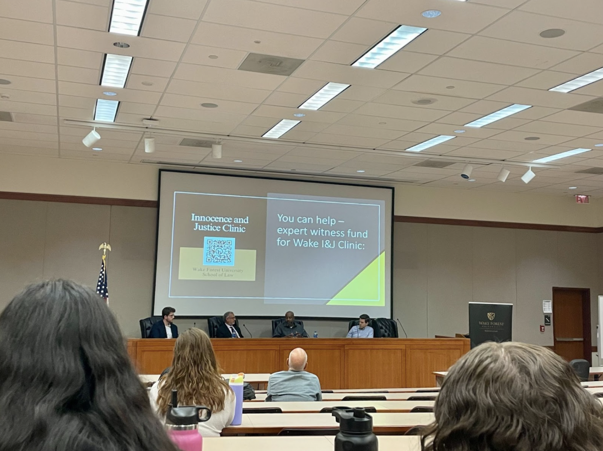 Moderated by Daniel Wilkes, Professor Mark Rabil, Kelvin Alexander and Carson Smith discussed resilience at a panel hosted by the Society for Criminal Justice Reform. 