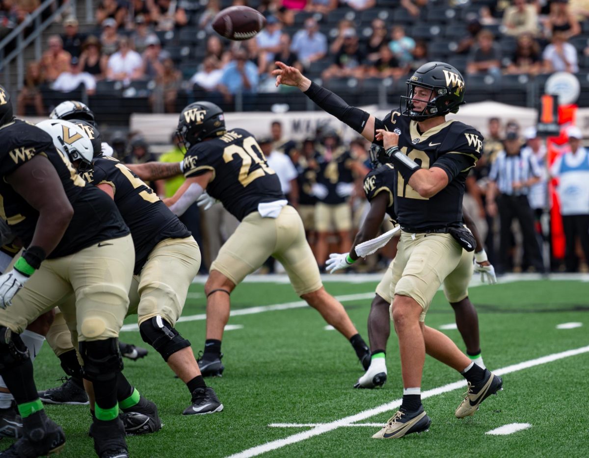 Mitch Griffis drops back for a pass during the Sept. 9 win over Vanderbilt. 
