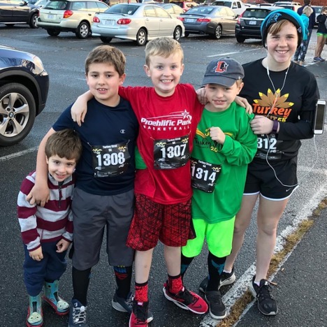 (2016) My cousins and I getting ready for the Winston Salem Turkey Strut 5k! 