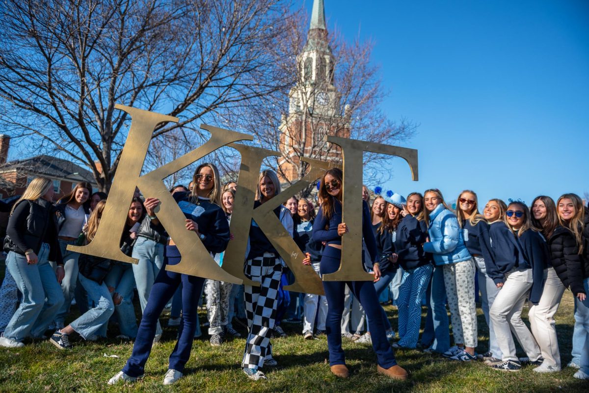 Kappa Kappa Gamma welcomed new members to their chapter on the quad during bid day, which was held on Jan. 21 after four rounds of recruitment.