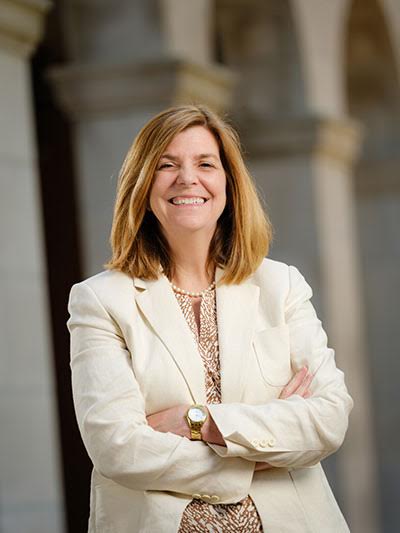 Provost Gillespie gave her second annual address on March 6. (Courtesy of Wake Forest University)