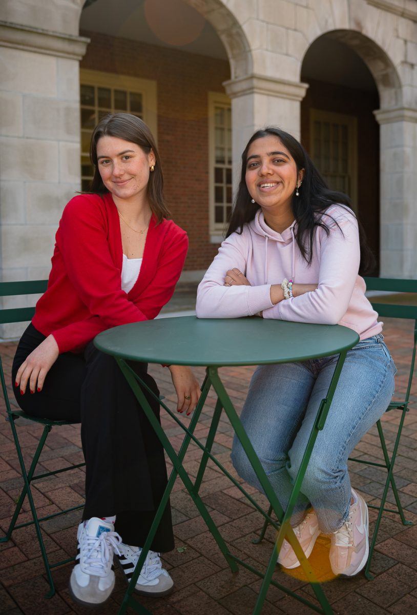 f Youre Reading This co-presidents Georgia Meyer (left) and Prarthna Batra (right) connect students to mental health resources.