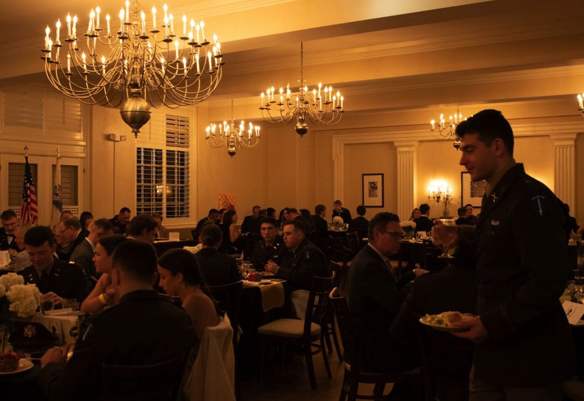 Guests at the Magnolia Room in Reynolda Hall during the ROTC Ball on March 1.