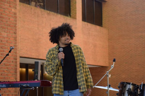 Malachi Woodard performs at Wakeville Arts Festival.