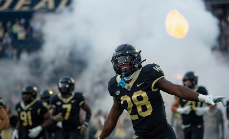 Wake Forest players exit the tunnel for kickoff against Georgia Tech last season.