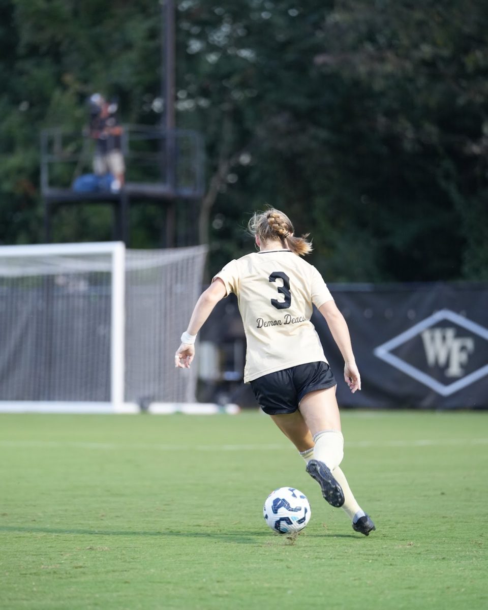 Senior midfielder Emily Colton (3) scored the only goal in Thursday evening’s match against Stanford.