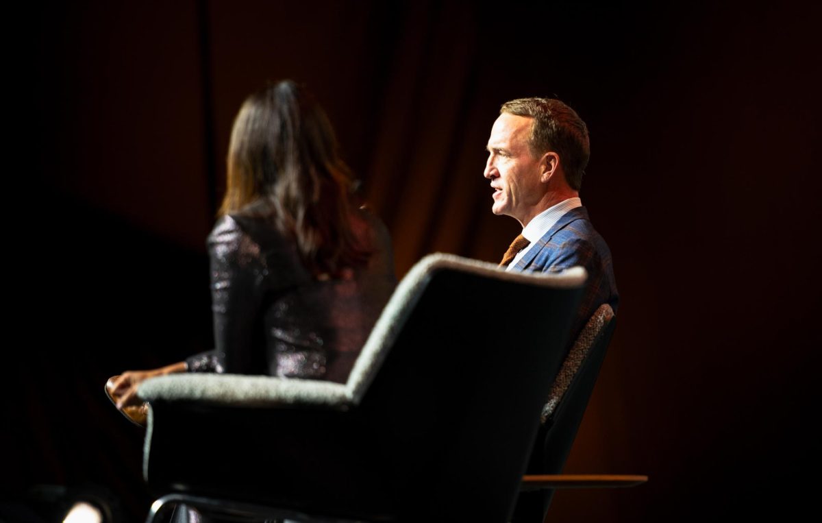 Two-time Super Bowl champion Peyton Manning kicked off Wake Forest's 2024-2025 Face to Face speaker forums.