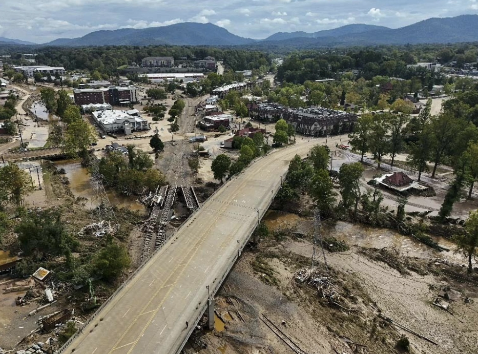 Asheville, N.C. was decimated by Hurricane Helene (Courtesy of Mike Stewart/Associated Press)