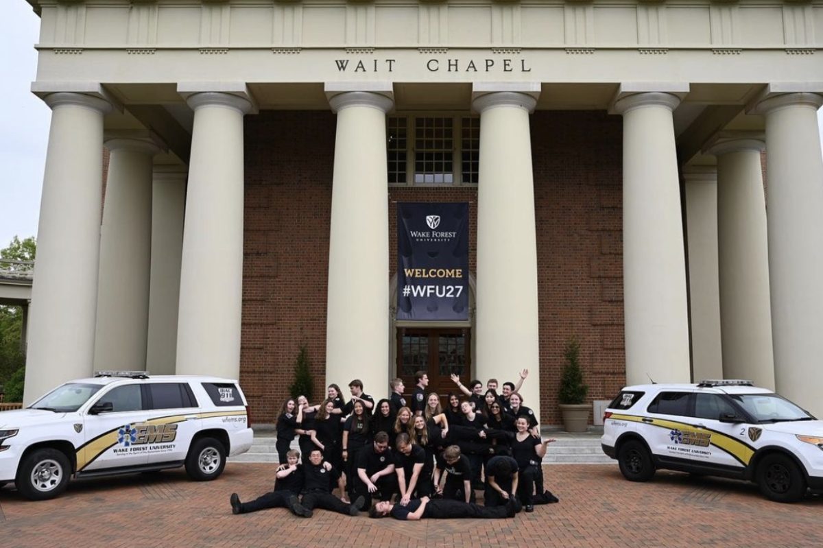 Emergency Medical Services (EMS) organization creates an opportunity for exposure and hands-on experience, especially for students pursuing a career in medicine. (Courtesy of @wfuems/Instagram)